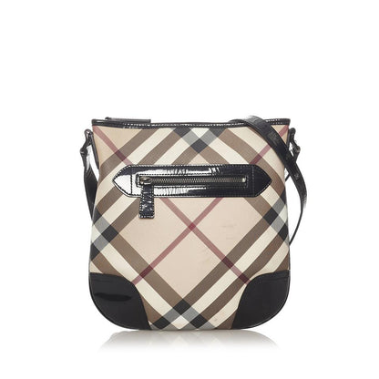 Burberry SUPERNOVA DRYDEN Check Beige Crossbody Bag