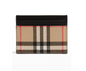 BURBERRY SANDON CANVAS & LEATHER CARD CASE