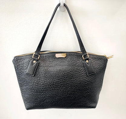 BURBERRY WELBURN BLACK LEATHER BAG