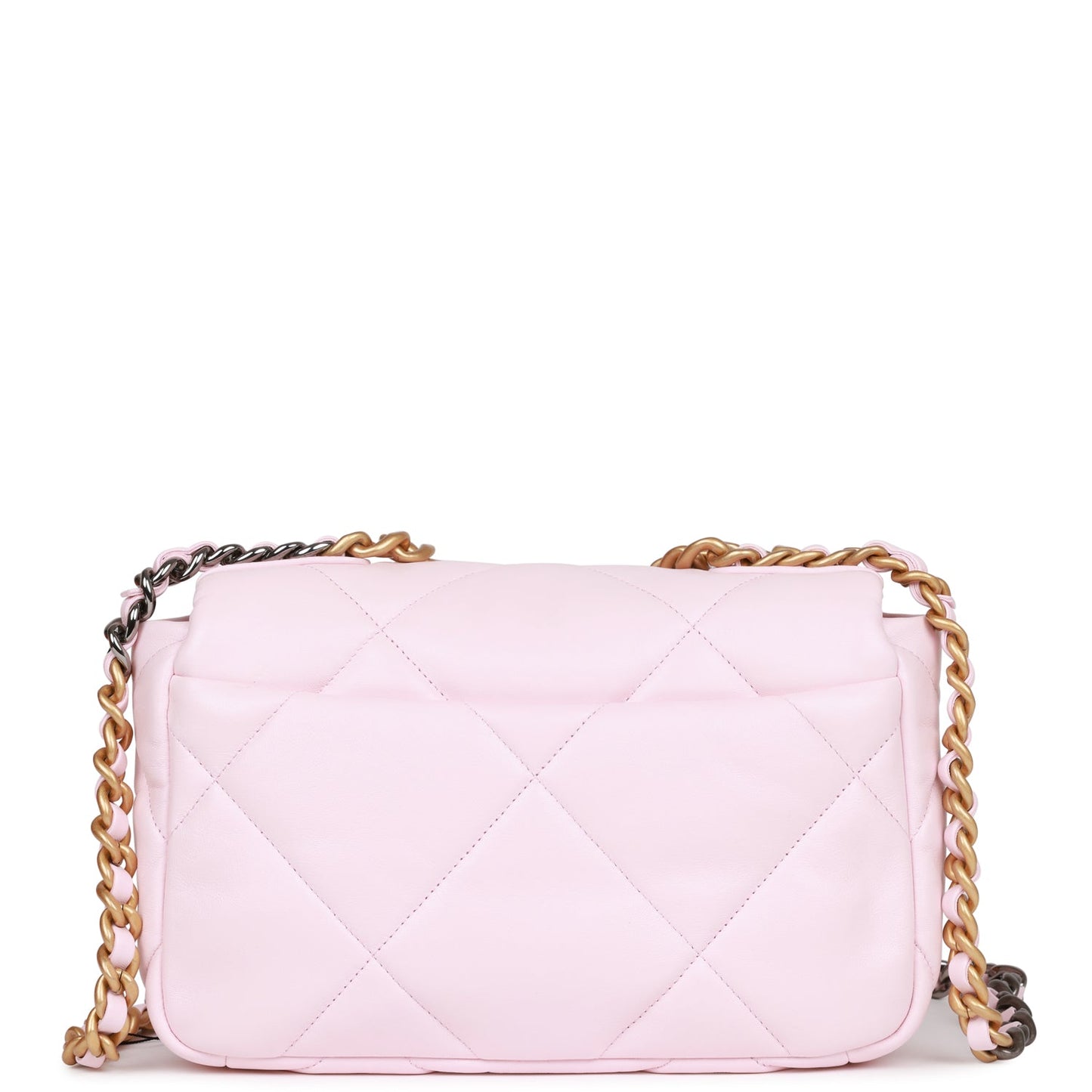 Chanel Medium 19 Flap Bag Light Pink Lambskin Mixed Hardware Rovelle Bags