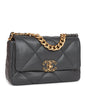Chanel Medium 19 Flap Bag Grey Calfskin Mixed Hardware Rovelle Bags