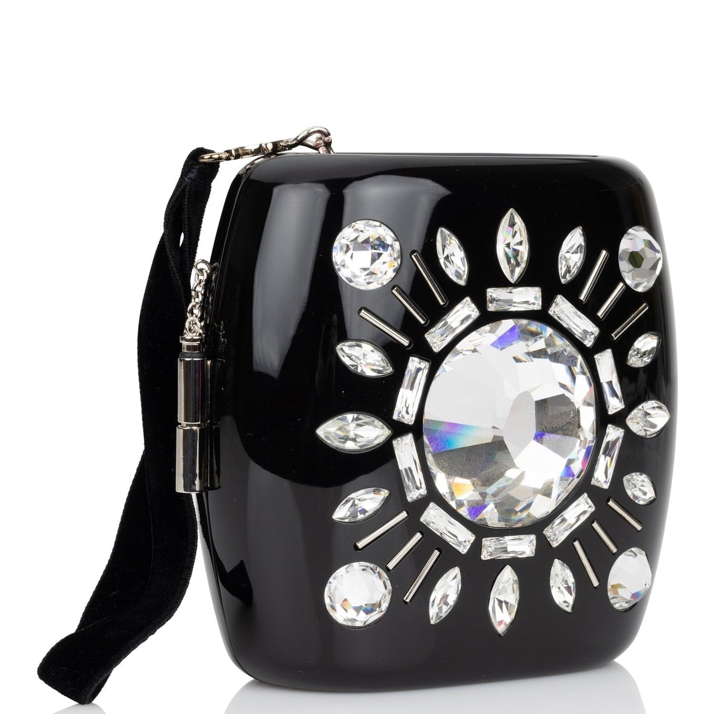Chanel Luxury Leather Black Clutch Leather Rovelle Bags
