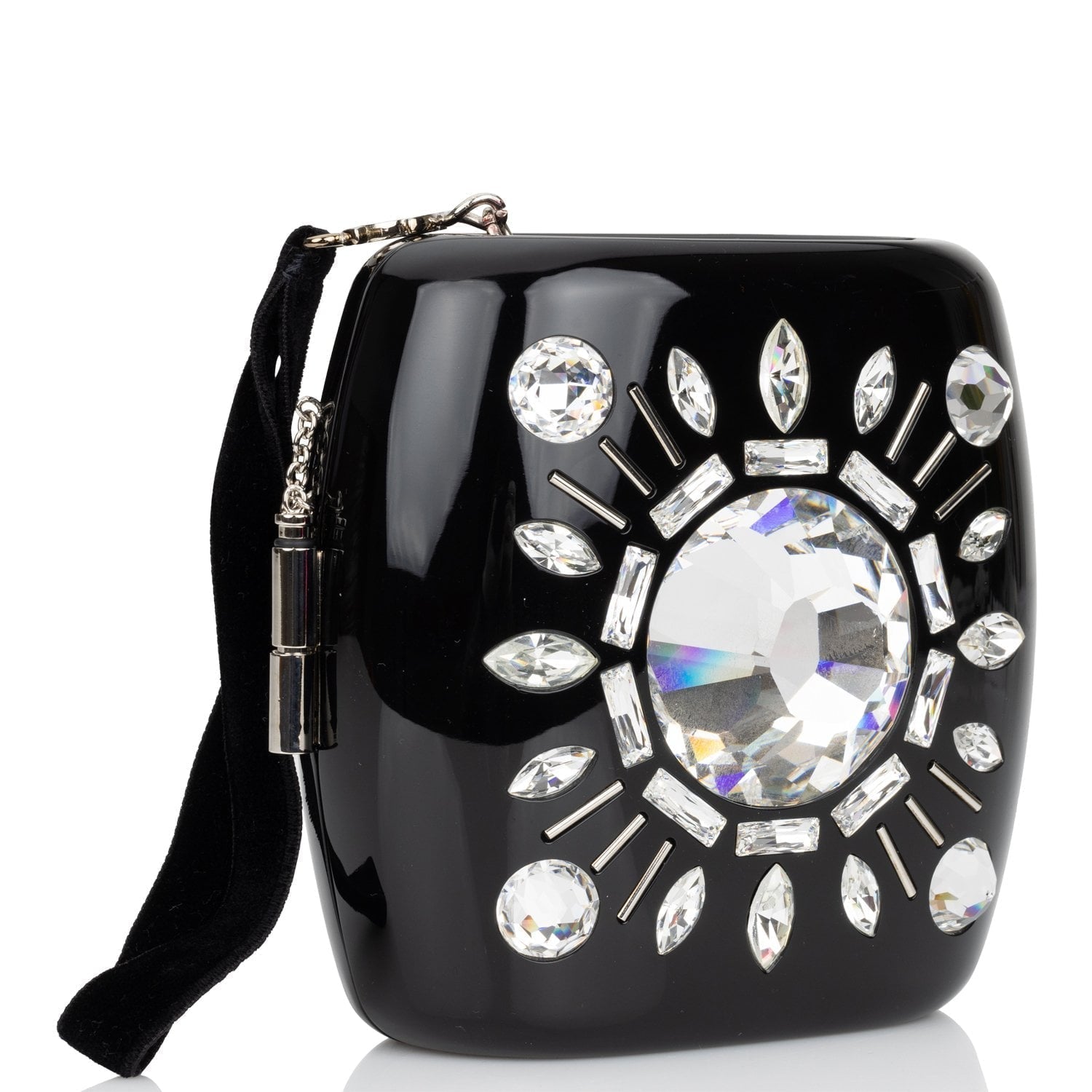 Chanel Luxury Leather Black Clutch Leather Rovelle Bags