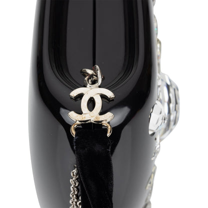 Chanel Luxury Leather Black Clutch Leather Rovelle Bags