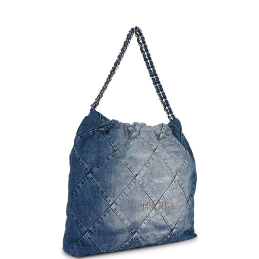 Chanel Luxury Leather Silver Shoulder Bag Rovelle Bags