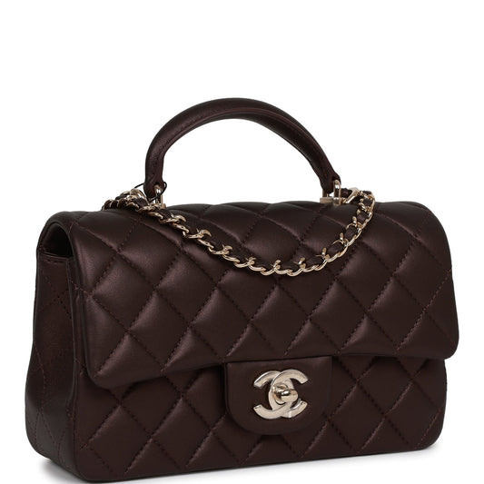 Chanel Mini Flap Lambskin Gold Shoulder Bag Lambskin Rovelle Bags