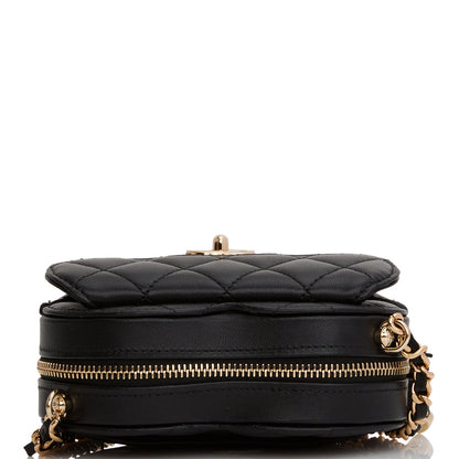 Chanel Luxury Lambskin Black Clutch Rovelle Bags