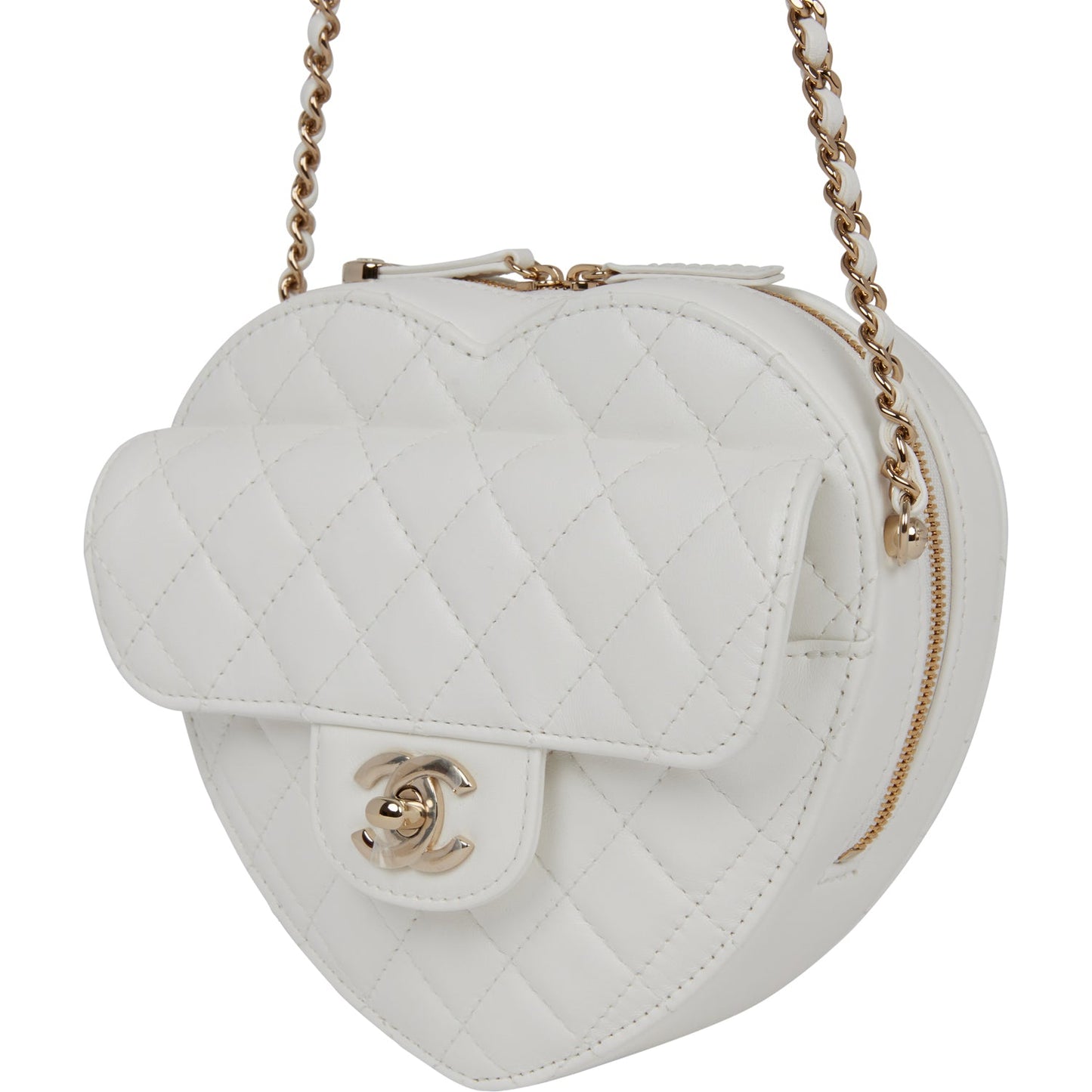 Chanel Luxury Lambskin Gold Handbag Lambskin Rovelle Bags
