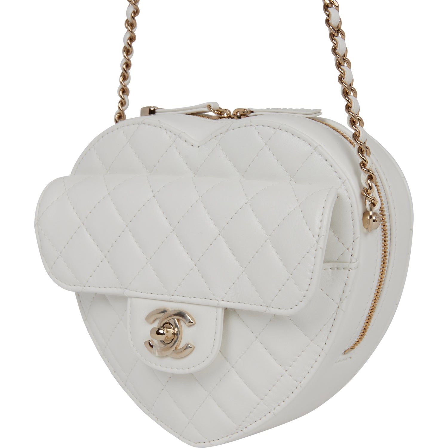 Chanel Luxury Lambskin Gold Handbag Lambskin Rovelle Bags