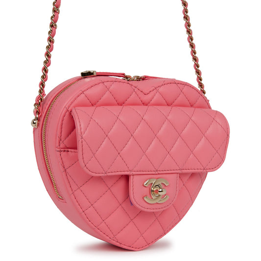 Chanel Luxury Lambskin Gold Handbag Rovelle Bags