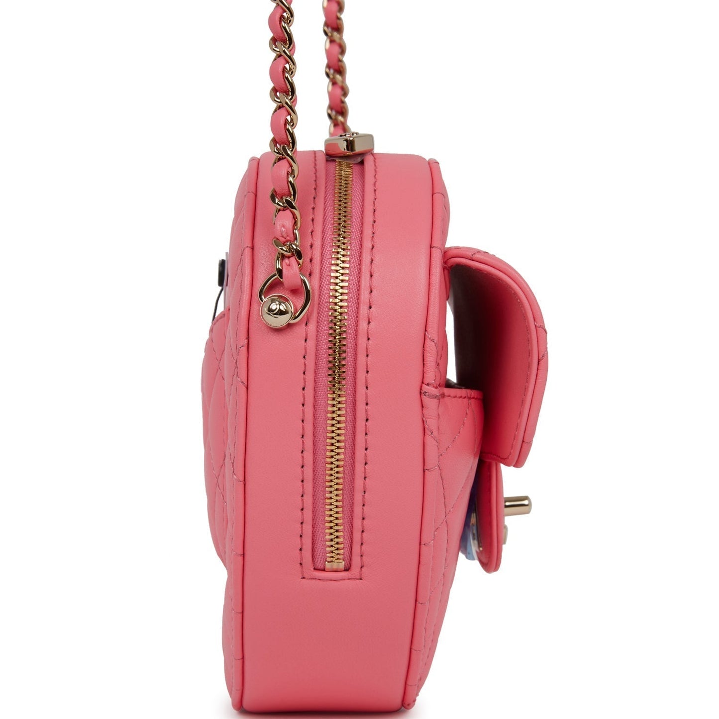 Chanel Luxury Lambskin Gold Handbag Rovelle Bags