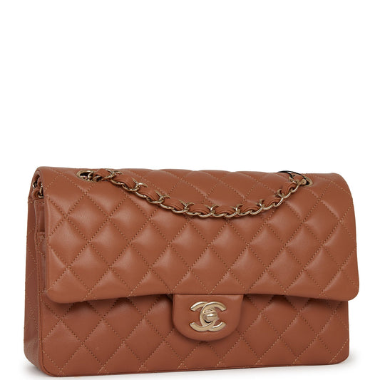 Chanel Pst Lambskin Brown Tote Bag Lambskin Rovelle Bags
