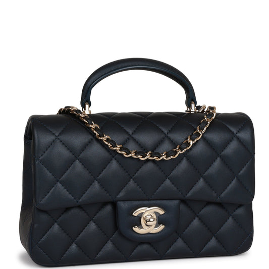 Chanel Mini Flap Lambskin Gold Shoulder Bag Style 3 Rovelle Bags