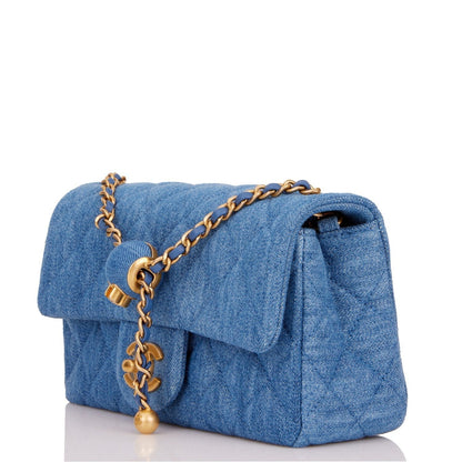 Chanel Luxury Leather Gold Shoulder Bag Gold Rovelle Bags