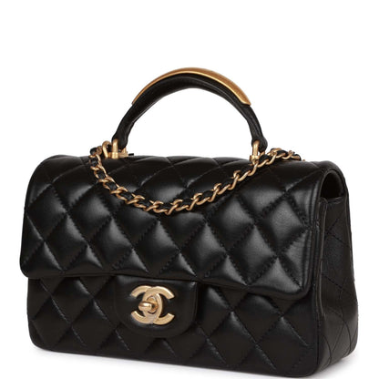 Chanel Lambskin Black Shoulder Bag Style 2 Rovelle Bags