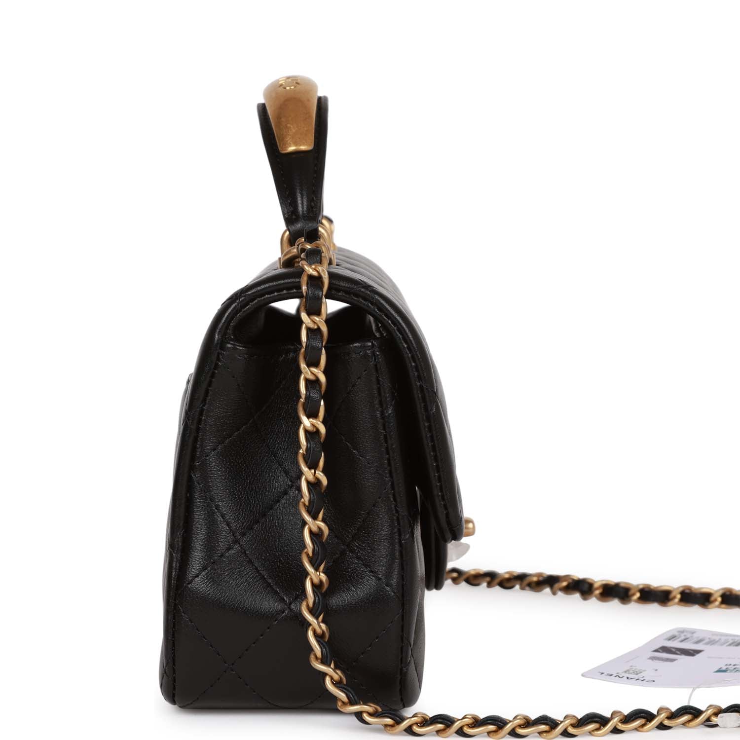 Chanel Lambskin Black Shoulder Bag Style 2 Rovelle Bags
