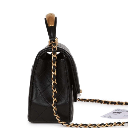 Chanel Lambskin Black Shoulder Bag Style 2 Rovelle Bags
