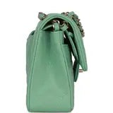 Chanel Classic Double Flap 25 Shoulder Bag Emerald Green