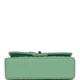 Chanel Classic Double Flap 25 Shoulder Bag Emerald Green