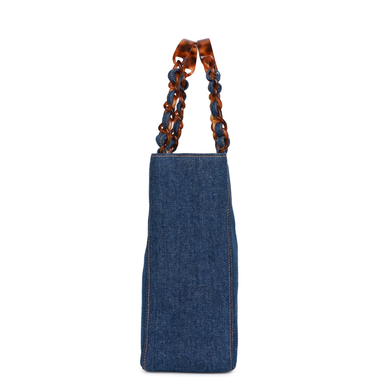 Chanel Luxury Leather Blue Tote Bag Rovelle Bags
