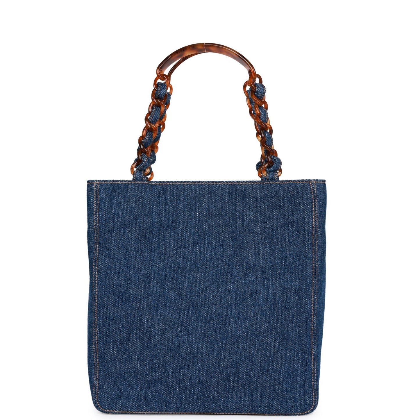 Chanel Luxury Leather Blue Tote Bag Rovelle Bags
