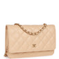Chanel Wallet On Chain WOC Beige Caviar Gold Hardware Rovelle Bags