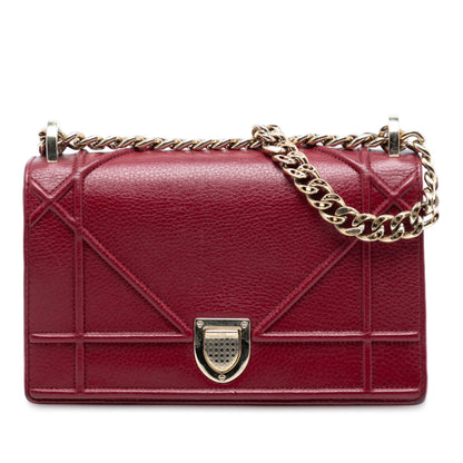 Dior Diorama Calfskin Red Crossbody Rovelle Bags