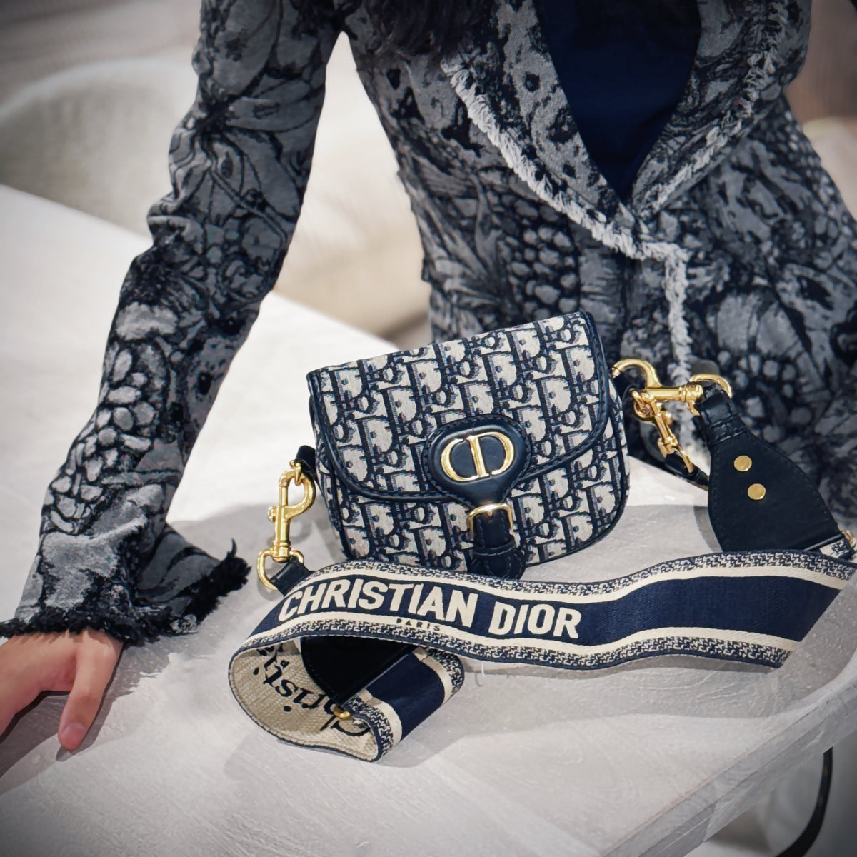 Christian Dior Oblique Jacquard Small Bobby Bag Tws Rovelle Bags