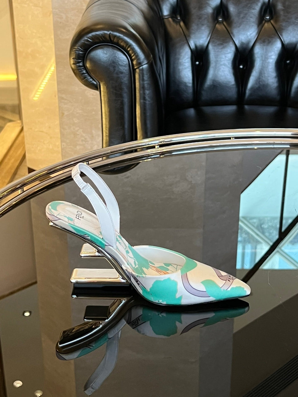 Fendi First Heel Slingbacks