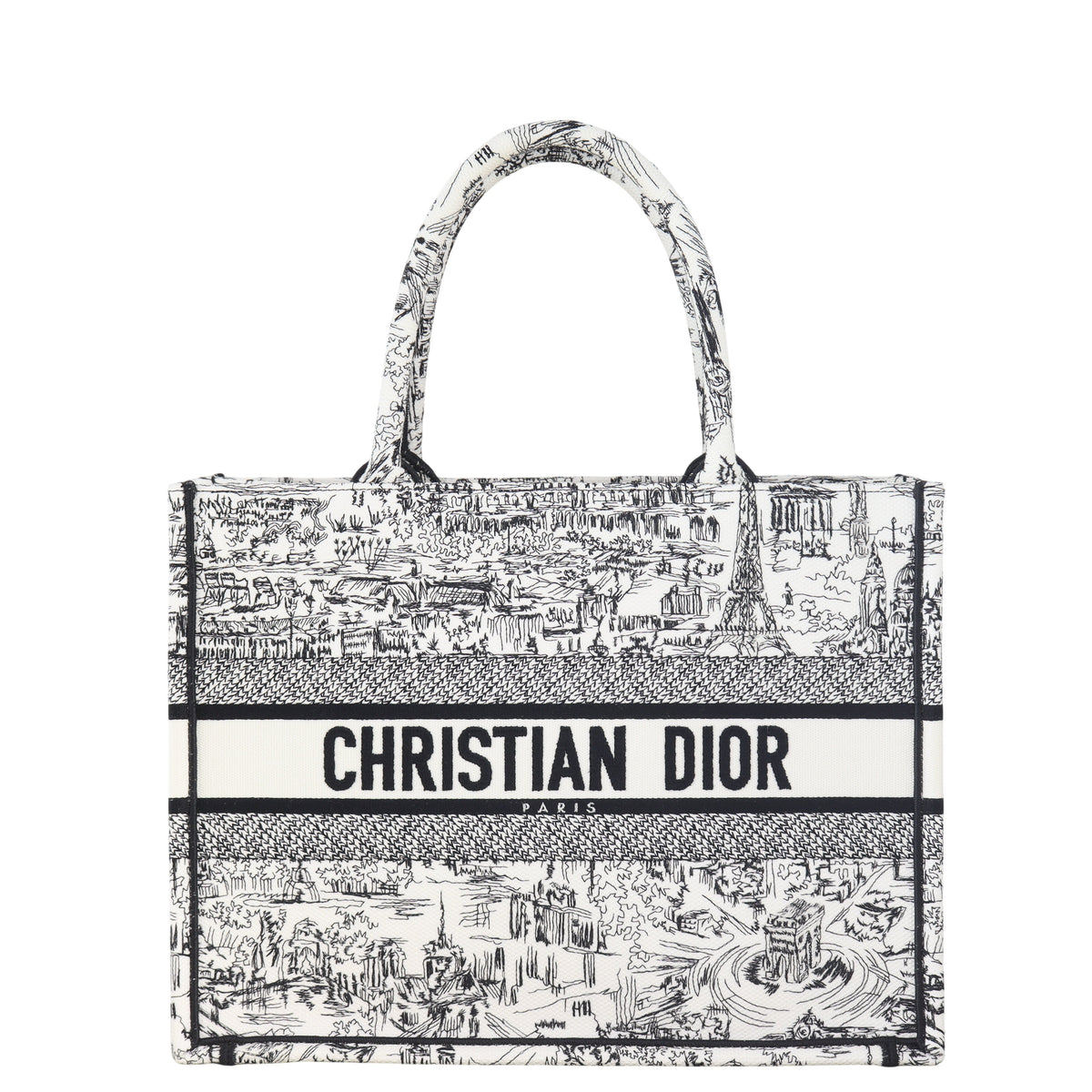 Dior Book Tote Medium Paris All Over Rovelle Bags