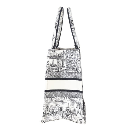 Dior Book Tote Medium Paris All Over Rovelle Bags