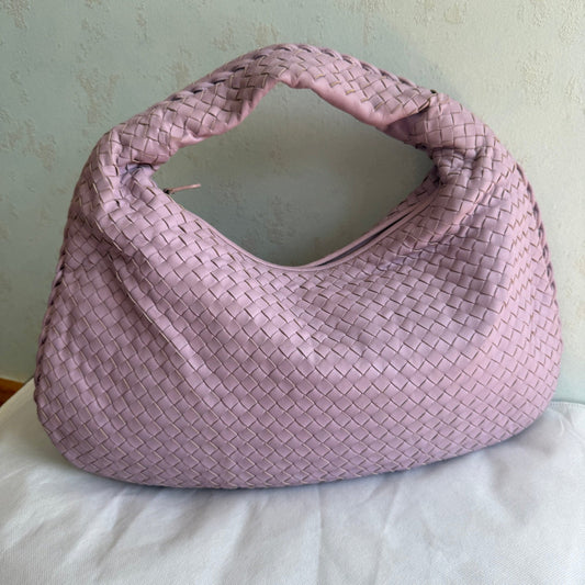 Bottega Veneta Hobo Bag Lambskin leather Lilac Purple Large 47cm