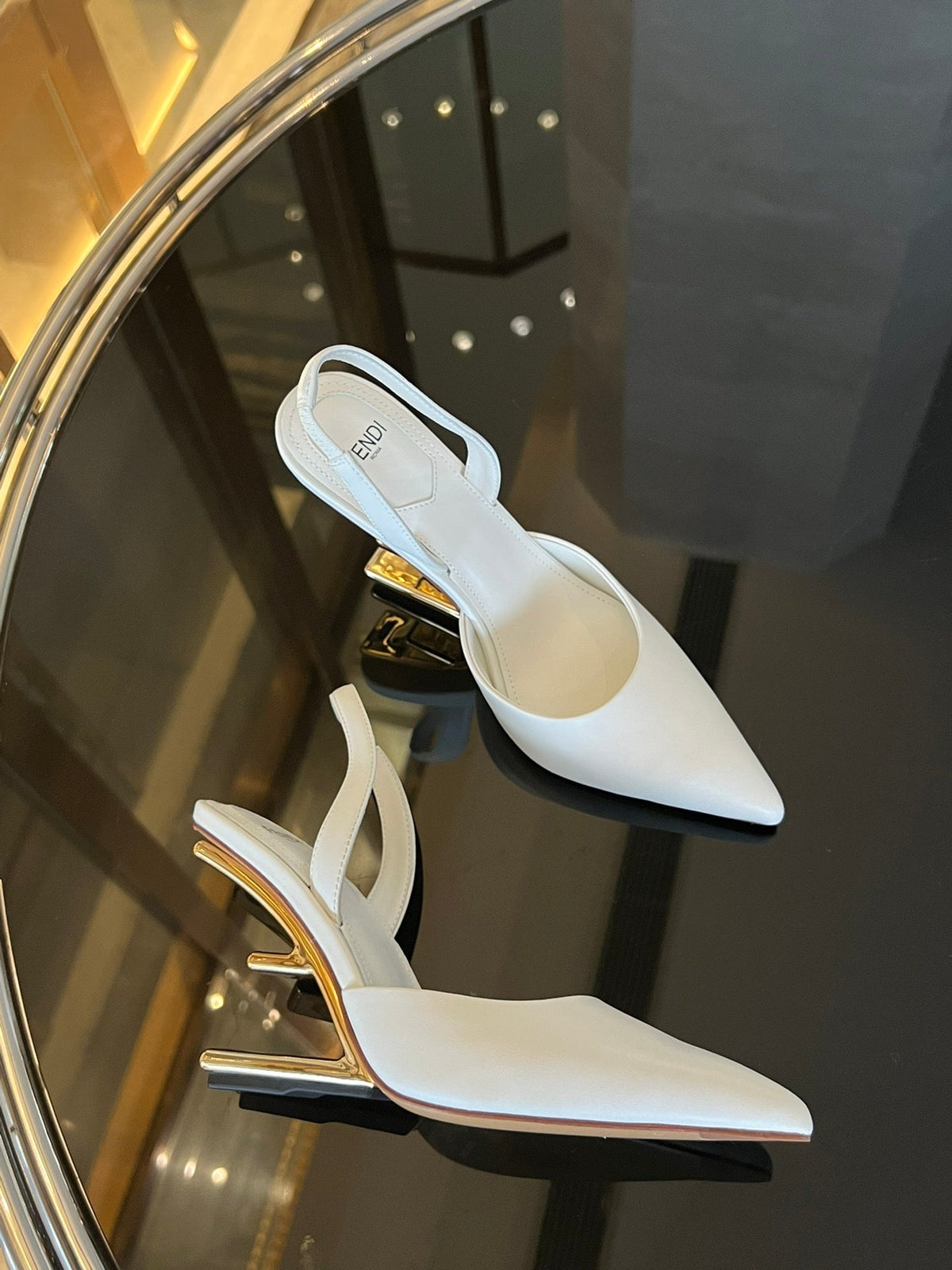 Fendi First Heel Slingbacks