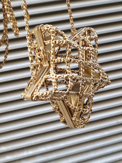 Chanel Luxury Leather Gold Handbag Style 6 Rovelle Bags