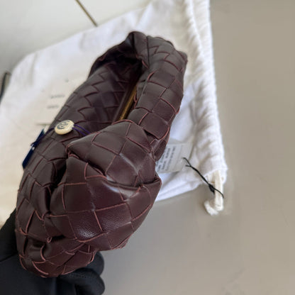 Bottega Veneta Jodie Mini Dark Burgundy Wine Leather