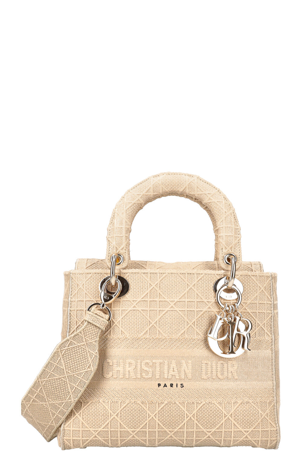 Dior Lady Dior Canvas Handbag Rovelle Bags