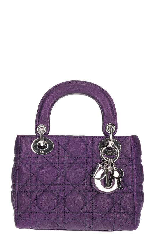 Christian Dior Lady Dior Small Bag Purple Rovelle Bags
