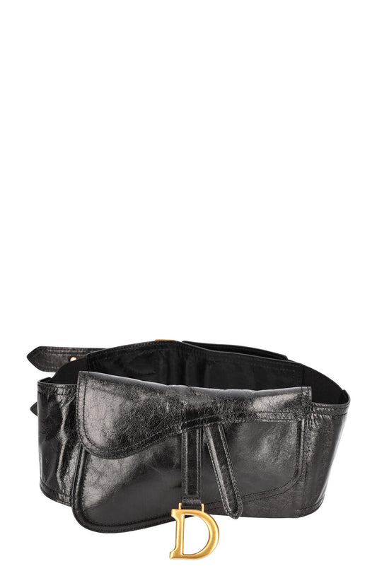 Christian Dior Saddle Waist Belt Bag Black Rovelle Bags