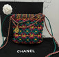 Chanel 23A Mini 22 Bag Multicolor Macrame Calfskin Gold Hardware Rovelle Bags