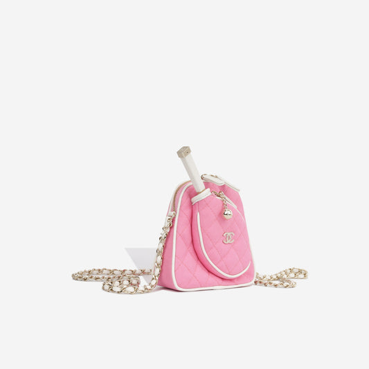 Chanel Mini Flap Canvas Gold Shoulder Bag Rovelle Bags