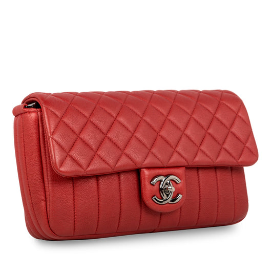 Chanel Quilted And Vertical Stitched Seasonal Flap Bag Rovelle Bags