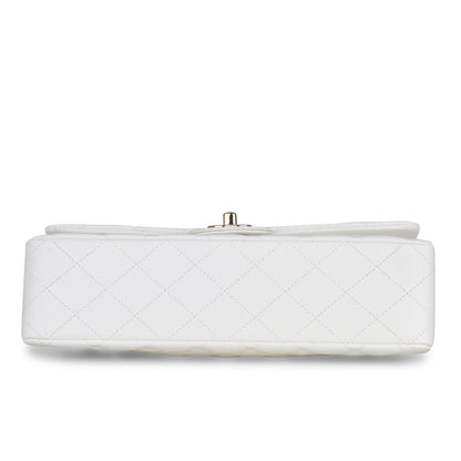 Chanel Medium Classic Flap - White Caviar Rovelle Bags