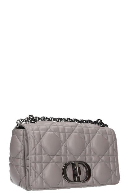 Christian Dior Caro Bag Macrocannage Calfskin Grey Rovelle Bags