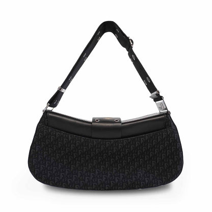 Dior Monogram Leather Canvas Shoulder Bag Rovelle Bags