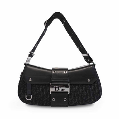 Dior Monogram Leather Canvas Shoulder Bag Rovelle Bags