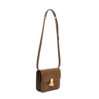 Celine 2020 Camel Smooth Calfskin Small Classic Box Flap Bag