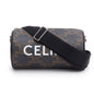 Celine 2022 Brown Triomphe Canvas Cylinder Bag