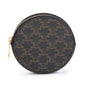 Celine 2023 Brown Triomphe Canvas Coin Purse