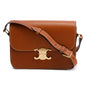 Celine 2023 Natural Calfskin Leather Classique Triomphe Shoulder Bag