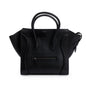 Celine Black Drummed Calfskin Leather Mini Luggage Tote